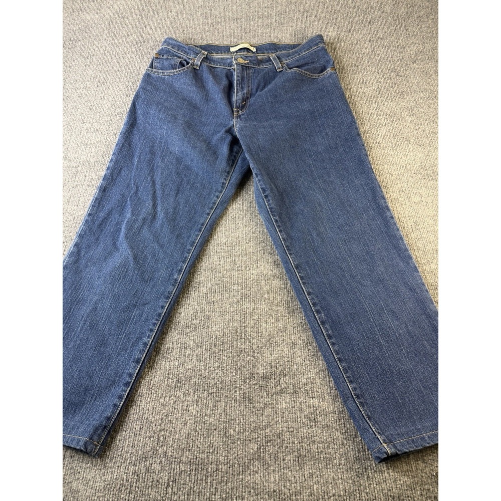 Levi's 550 Relaxed Tapered Jeans Women's 12 Medium Blue Stretch Denim Mexico